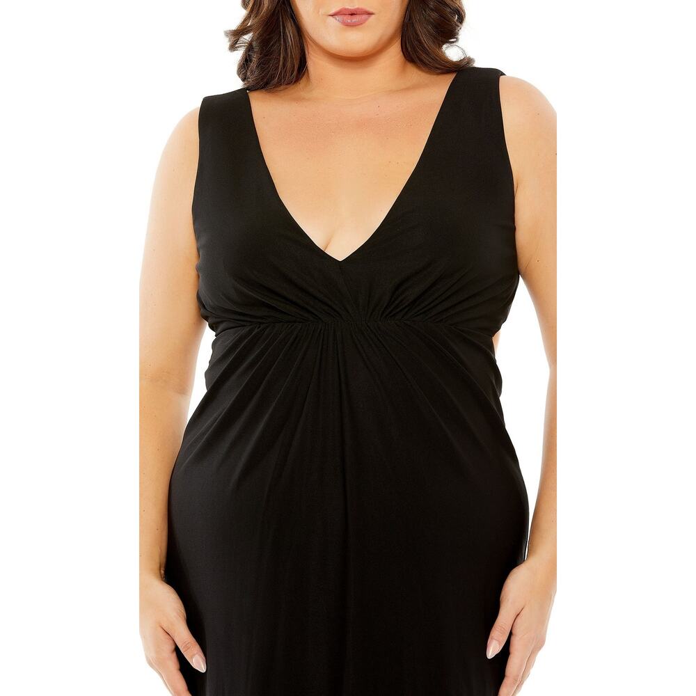 NWT Mac Duggal Black Cutout Gown‎ Sleeveless Size 20W - Picture 2 of 8